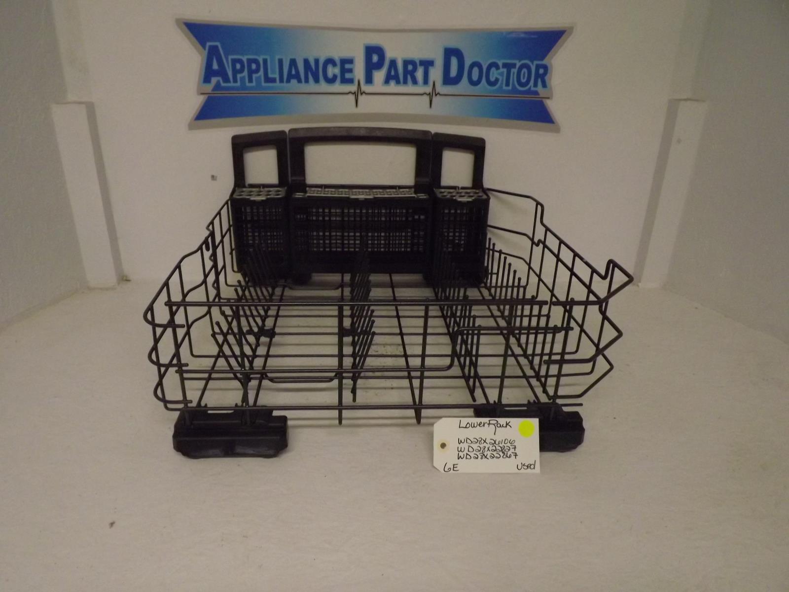 GE Dishwasher WD28X26106 WD28X22827 WD28X22867 Lower Rack Used GE Dishwasher WD28X26106 WD28X22827 WD28X22867 Lower Rack Used